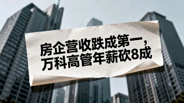 免息配资平台 房企营收跌成第一，万科高管年薪砍8成
